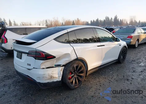 2025 Tesla Model X Plaid z USA, uszkodzony, nr VIN 7SAXCBE64SF461501